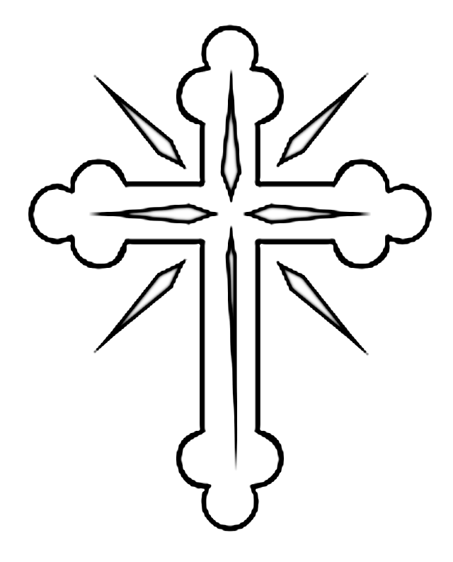 Plansa de colorat cu Cruce 4